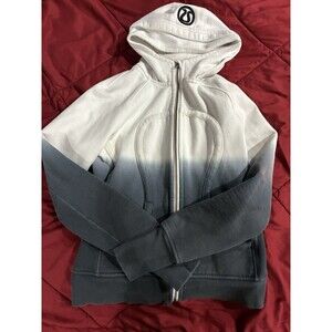 Rare Lululemon Special Edition Scuba Hoodie Logo Jacket Full Zip Dip Dye Ombre